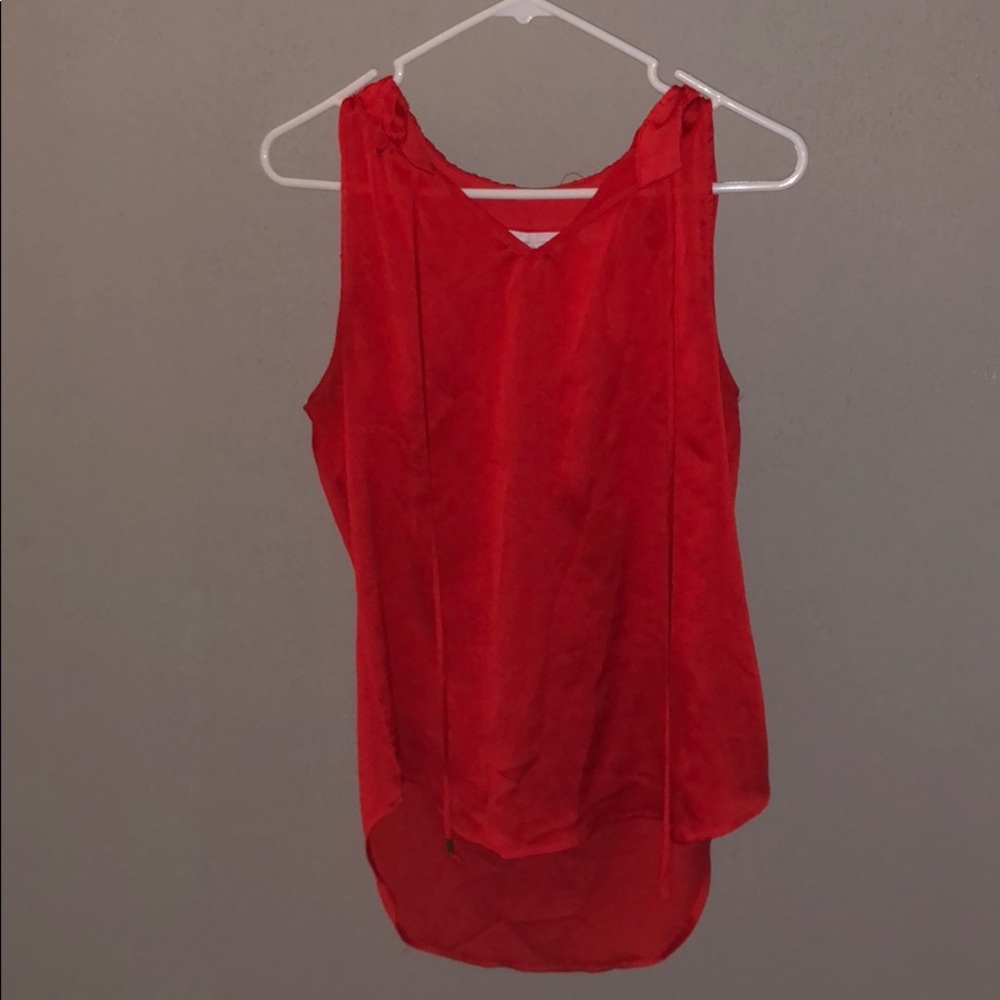 red dressy tank top